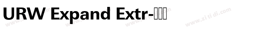 URW Expand Extr字体转换